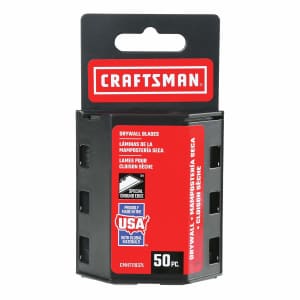Craftsman Utility Knife Drywall Blade 50-Pack: $9.98
