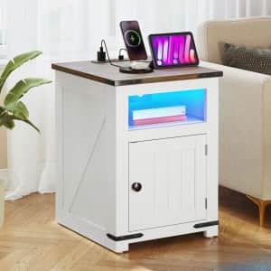 YitaHome 20" Nightstand with Charging Station: $39.99 YitaHome 20" Nightstand with Charging Station: $39.99