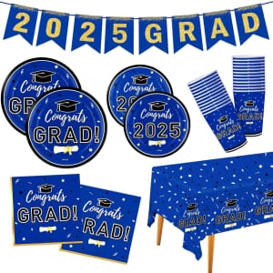 Graduation Decorations 2025 Tableware Kit: $12 Graduation Decorations 2025 Tableware Kit: $12