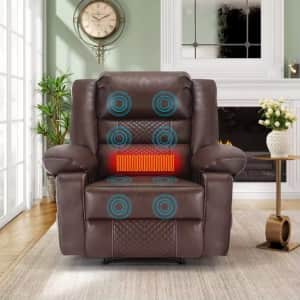 Manual Recliner with Massage: $343.89