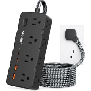 Depow 8-Outlet 4-USB Surge Protector Power Strip: $12 w/ Prime Depow 8-Outlet 4-USB Surge Protector Power Strip: $12 w/ Prime