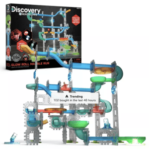 Discovery Mindblown Glow Roll Marble Run Light-Up Construction Set: $17