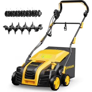 Eveage 16 Inch 2-in-1 Electric Dethatcher and Scarifier: $126.70