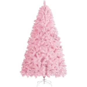 Yaheetech 6-Foot Pink Artificial Pine Christmas Tree: $59.99