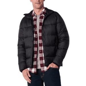 St. John's Bay Men's Water Resistant Midweight Puffer Jacket: $16.99