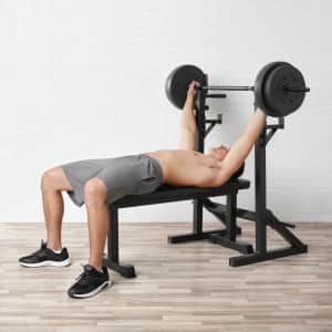 Athletic Works Adjustable Squat Rack: $25