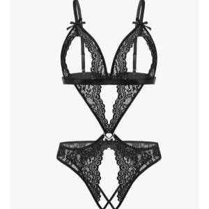 Avidlove Black Lace Babydoll Bodysuit: $4.99 Avidlove Black Lace Babydoll Bodysuit: $4.99