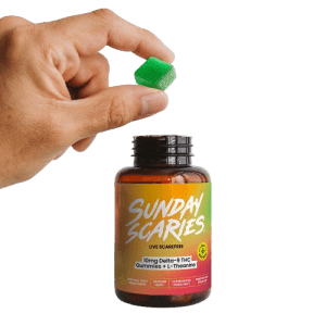 Sunday Scaries 10mg Delta-9 Gummies 20-Count Bottle: $37 Sunday Scaries 10mg Delta-9 Gummies 20-Count Bottle: $37