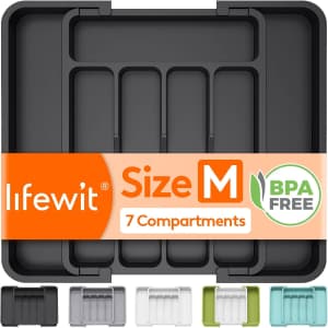 Lifewit Expandable Silverware Drawer Organizer: $3.99 w/ Prime Lifewit Expandable Silverware Drawer Organizer: $3.99 w/ Prime