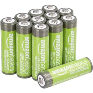 Amazon Basics Rechargeable AA Batteries 12-Pack: $12.89 via Sub. & Save