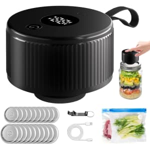 3-in-1 Electric Mason Jar Vacuum Sealer Kit: $14.99