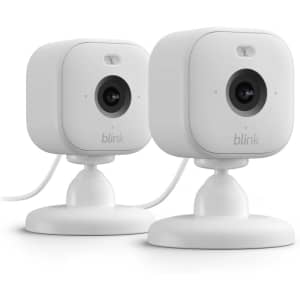 Blink Mini 1080p Indoor Plug-In Smart Security Camera 2-Pack: $27.99
