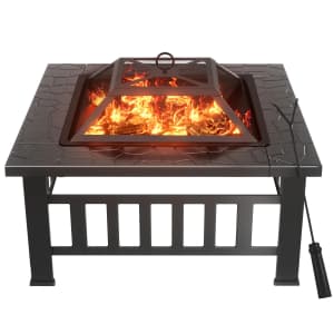 Lacoo 32" Square Fire Pit Table: $76.99