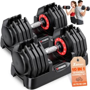 Xddias 55LB Adjustable Dumbbell Set Pair: $275.48
