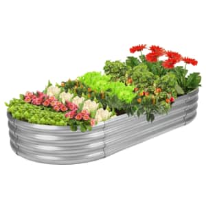 4-Foot Galvanized Raised Garden Bed Kit: $29.99 4-Foot Galvanized Raised Garden Bed Kit: $29.99
