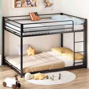 Zimtown Full-over-Full Bunk Bed Frame: $125