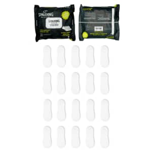 Spalding Men's White Liner Socks 20-Pack: $4.78 Spalding Men's White Liner Socks 20-Pack: $4.78
