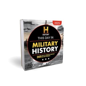 2025 History Channel This Day in Military History Boxed Calendar: $10.51