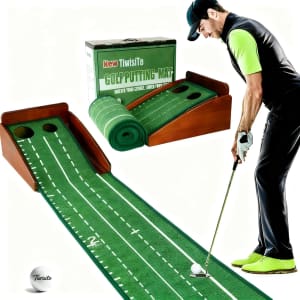 TiwisiTe Indoor Golf Putting Green Mat: $44 in cart