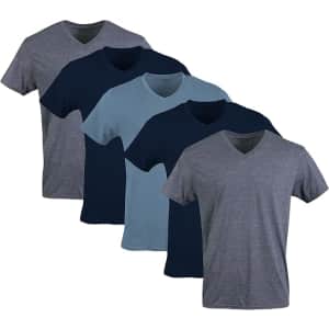 Gildan Men's V-Neck T-Shirt 5-Pack: $15 w/ Prime