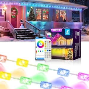 Ahawill 100-Foot Permanent Outdoor RGB String Lights: $54.99 Ahawill 100-Foot Permanent Outdoor RGB String Lights: $54.99