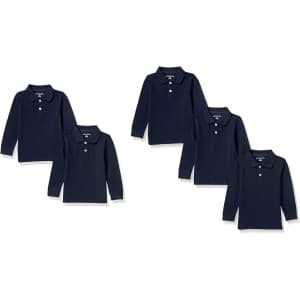 Amazon Essentials Boys' Pique Polo Shirt 5-Pack: $9.99 Amazon Essentials Boys' Pique Polo Shirt 5-Pack: $9.99