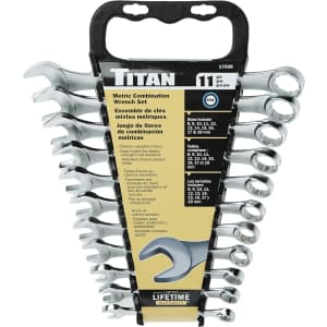 Titan 11-Piece Metric Raised Panel Combination Wrench Set: $11 Titan 11-Piece Metric Raised Panel Combination Wrench Set: $11