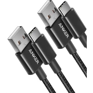 Anker 3-Foot USB to USB-C Cable 2-Pack: $6