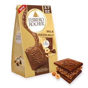 Ferrero Rocher 3.7-oz. Milk Chocolate Hazelnut Squares: $4.31 via Sub & Save