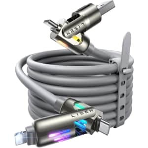 Lisen 4-in-1 6.6-Foot Chubby USB-C Cable: $9.99