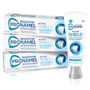Sensodyne Pronamel 3.4-oz. Active Shield Whitening Enamel Toothpaste 3-Pack: $13 w/ Subscribe & Save