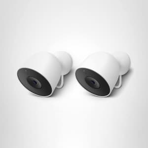 2nd Gen Google Nest Cam Outdoor Wired Security Camera 2-Pack (2025): $200