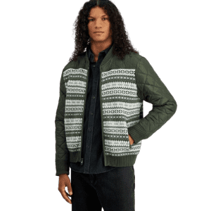 Sun + Stone Men's Fair Isle Zip-Front Sweater Jacket: $17.96 Sun + Stone Men's Fair Isle Zip-Front Sweater Jacket: $17.96