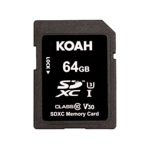 Koah 64GB SDHC Class-10 Memory Card: $3.99