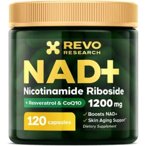 RRTFV NAD+ Supplement with Resveratrol & CoQ10: $17.49