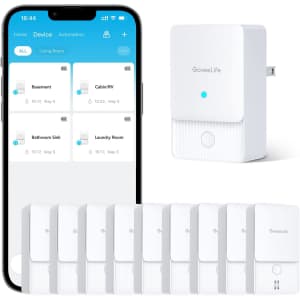 GoveeLife Smart Water Leak Sensor 4-Pack + Leak Detector 5-Pack Bundle: $95.96