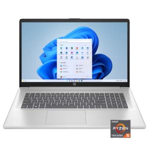 HP AMD Ryzen 5 17.3" Laptop w/ 512GB SSD: $350