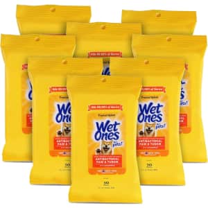 Wet Ones 30-Count Antibacterial Paw & Tushie Pet Wipes 8-Pack: $8.48 via Sub & Save Wet Ones 30-Count Antibacterial Paw & Tushie Pet Wipes 8-Pack: $8.48 via Sub & Save