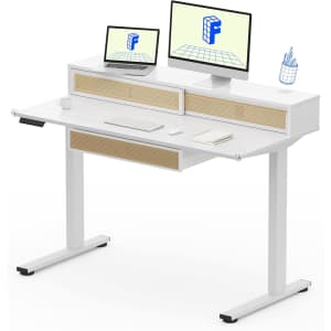 Flexispot 48" Adjustable Standing Desk with Drawers: $159.99