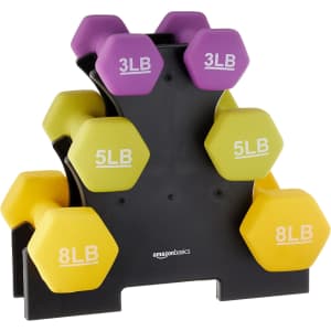 Amazon Basics Neoprene Dumbbell Hand Weight Set: $34 w/ Prime Amazon Basics Neoprene Dumbbell Hand Weight Set: $34 w/ Prime
