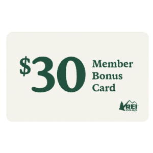 REI $30 Bonus Card: Free w/ $50 spend for new members REI $30 Bonus Card: Free w/ $50 spend for new members
