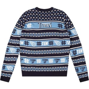 Men's NFL Team Big Logo Ugly Holiday Sweater: From $13
