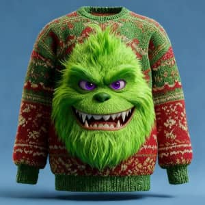 Men's Holiday 3D Print Ugly Christmas Sweater: $12