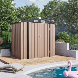 JolyDale 6x4-Foot Metal Storage Shed: $200
