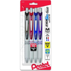 Pentel EnerGel Pearl RTX Retractable Liquid Gel Pen 4-Pack: $6.64 w/ Prime