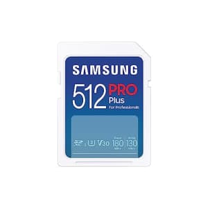 Samsung PRO Plus 512GB SDXC Memory Card: $31.99 Samsung PRO Plus 512GB SDXC Memory Card: $31.99