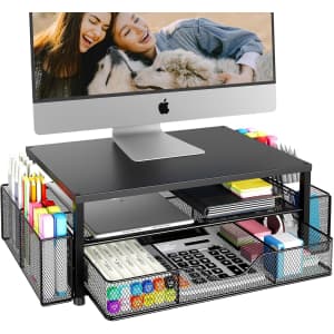 Opnice Monitor Riser and Desk Organizer: $22