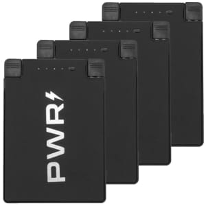 PWRcard 2,500mAh Slim Power Bank 4-Pack: $12 PWRcard 2,500mAh Slim Power Bank 4-Pack: $12