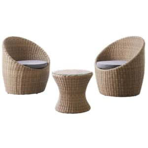 Strafford Aluminum Wicker Outdoor Furniture Set: $275