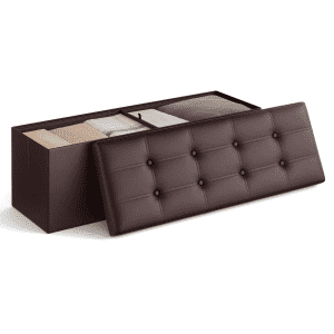 Songmics 43" Folding Storage Ottoman Bench: $26 Songmics 43" Folding Storage Ottoman Bench: $26